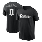 Men's Chicago White Sox Billy Hamilton ＃0 City Connect Name & Number T-Shirt - Black