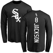 Men's Chicago White Sox Bo Jackson ＃8 Backer Long Sleeve T-Shirt - Black