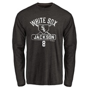 Men's Chicago White Sox Bo Jackson ＃8 Base Runner Long Sleeve T-Shirt - Black