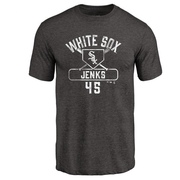 Men's Chicago White Sox Bobby Jenks ＃45 Base Runner T-Shirt - Black