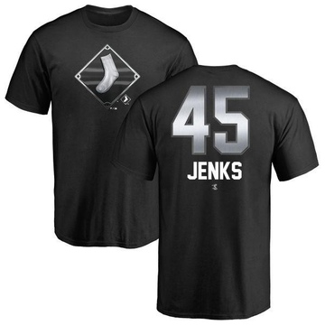 Men's Chicago White Sox Bobby Jenks ＃45 Midnight Mascot T-Shirt - Black