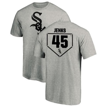 Men's Chicago White Sox Bobby Jenks ＃45 RBI T-Shirt Heathered - Gray