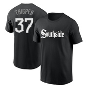 Men's Chicago White Sox Bobby Thigpen ＃37 City Connect Name & Number T-Shirt - Black