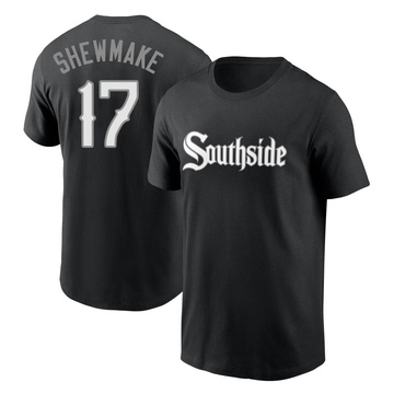 Men's Chicago White Sox Braden Shewmake ＃17 City Connect Name & Number T-Shirt - Black