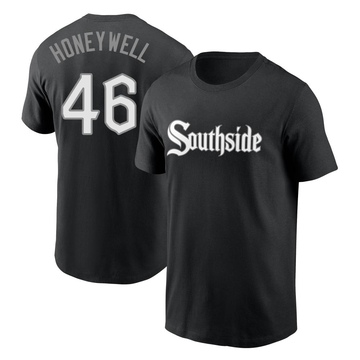 Men's Chicago White Sox Brent Honeywell ＃46 City Connect Name & Number T-Shirt - Black