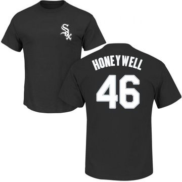 Men's Chicago White Sox Brent Honeywell ＃46 Roster Name & Number T-Shirt - Black