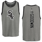 Men's Chicago White Sox Brian Goodwin ＃18 Backer Tank Top Ash