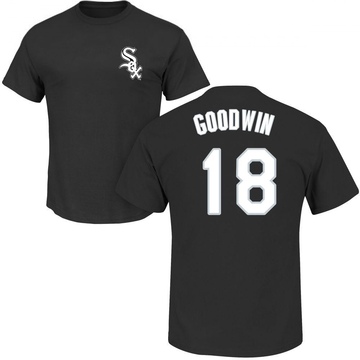 Men's Chicago White Sox Brian Goodwin ＃18 Roster Name & Number T-Shirt - Black