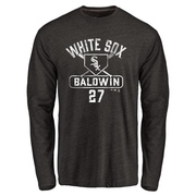 Men's Chicago White Sox Brooks Baldwin ＃27 Base Runner Long Sleeve T-Shirt - Black