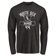 Men's Chicago White Sox Bryan Ramos ＃44 Base Runner Long Sleeve T-Shirt - Black