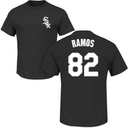 Men's Chicago White Sox Bryan Ramos ＃82 Roster Name & Number T-Shirt - Black