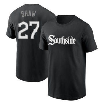 Men's Chicago White Sox Bryan Shaw ＃27 City Connect Name & Number T-Shirt - Black