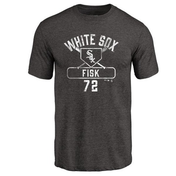 Men's Chicago White Sox Carlton Fisk ＃72 Base Runner T-Shirt - Black