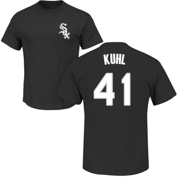 Men's Chicago White Sox Chad Kuhl ＃41 Roster Name & Number T-Shirt - Black