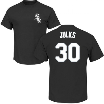 Men's Chicago White Sox Corey Julks ＃30 Roster Name & Number T-Shirt - Black