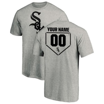 Men's Chicago White Sox Custom ＃00 RBI T-Shirt Heathered - Gray