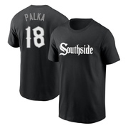 Men's Chicago White Sox Daniel Palka ＃18 City Connect Name & Number T-Shirt - Black