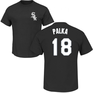 Men's Chicago White Sox Daniel Palka ＃18 Roster Name & Number T-Shirt - Black