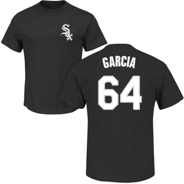 Men's Chicago White Sox Deivi Garcia ＃64 Roster Name & Number T-Shirt - Black