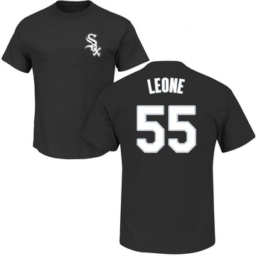 Men's Chicago White Sox Dominic Leone ＃55 Roster Name & Number T-Shirt - Black