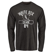 Men's Chicago White Sox Dylan Cease ＃84 Base Runner Long Sleeve T-Shirt - Black