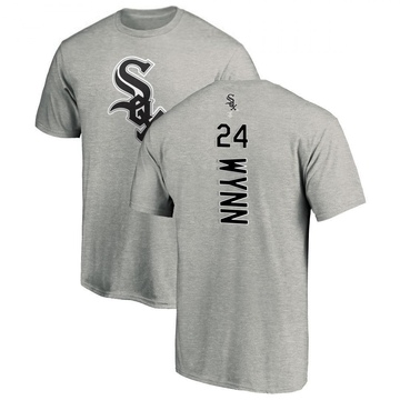 Men's Chicago White Sox Early Wynn ＃24 Backer T-Shirt Ash