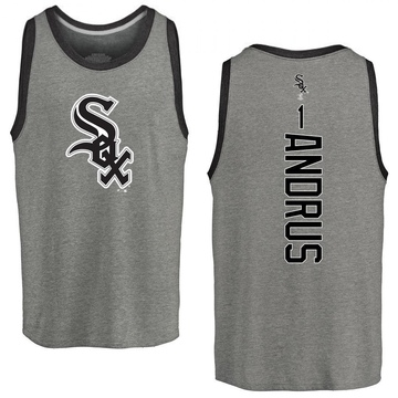 Men's Chicago White Sox Elvis Andrus ＃1 Backer Tank Top Ash