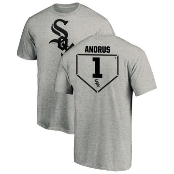 Men's Chicago White Sox Elvis Andrus ＃1 RBI T-Shirt Heathered - Gray