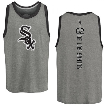 Men's Chicago White Sox Enyel De Los Santos ＃62 Backer Tank Top Ash