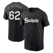 Men's Chicago White Sox Enyel De Los Santos ＃62 City Connect Name & Number T-Shirt - Black