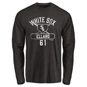 Men's Chicago White Sox Fraser Ellard ＃61 Base Runner Long Sleeve T-Shirt - Black