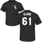 Men's Chicago White Sox Fraser Ellard ＃61 Roster Name & Number T-Shirt - Black