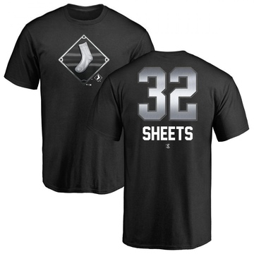 Men's Chicago White Sox Gavin Sheets ＃32 Midnight Mascot T-Shirt - Black