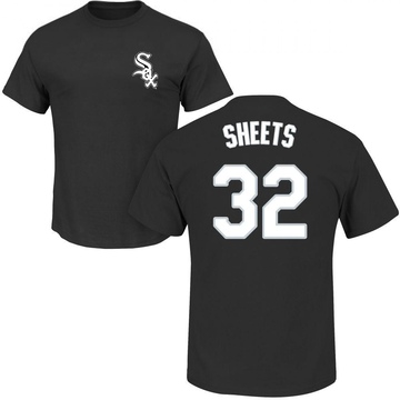 Men's Chicago White Sox Gavin Sheets ＃32 Roster Name & Number T-Shirt - Black