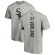 Men's Chicago White Sox Gus Varland ＃37 Backer T-Shirt Ash