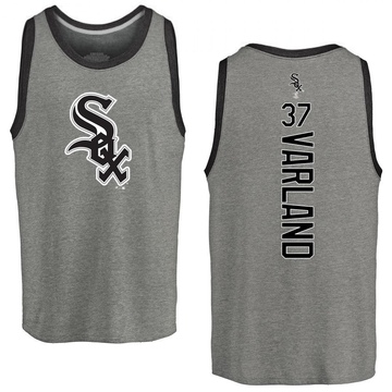 Men's Chicago White Sox Gus Varland ＃37 Backer Tank Top Ash