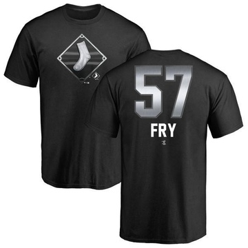 Men's Chicago White Sox Jace Fry ＃57 Midnight Mascot T-Shirt - Black