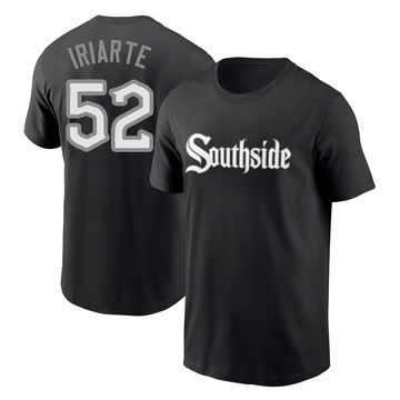 Men's Chicago White Sox Jairo Iriarte ＃52 City Connect Name & Number T-Shirt - Black