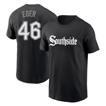 Men's Chicago White Sox Jake Eder ＃46 City Connect Name & Number T-Shirt - Black