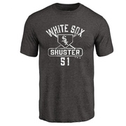 Men's Chicago White Sox Jared Shuster ＃51 Base Runner T-Shirt - Black