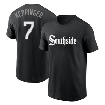 Men's Chicago White Sox Jeff Keppinger ＃7 City Connect Name & Number T-Shirt - Black