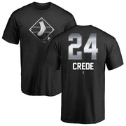 Men's Chicago White Sox Joe Crede ＃24 Midnight Mascot T-Shirt - Black