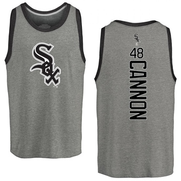 Men's Chicago White Sox Jonathan Cannon ＃48 Backer Tank Top Ash