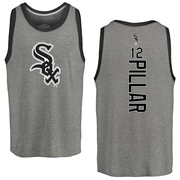 Men's Chicago White Sox Kevin Pillar ＃12 Backer Tank Top Ash