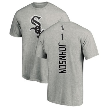 Men's Chicago White Sox Lance Johnson ＃1 Backer T-Shirt Ash