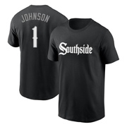 Men's Chicago White Sox Lance Johnson ＃1 City Connect Name & Number T-Shirt - Black