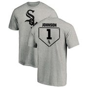 Men's Chicago White Sox Lance Johnson ＃1 RBI T-Shirt Heathered - Gray