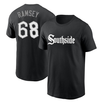 Men's Chicago White Sox Lane Ramsey ＃68 City Connect Name & Number T-Shirt - Black