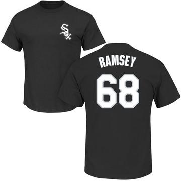 Men's Chicago White Sox Lane Ramsey ＃68 Roster Name & Number T-Shirt - Black