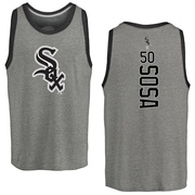 Men's Chicago White Sox Lenyn Sosa ＃50 Backer Tank Top Ash